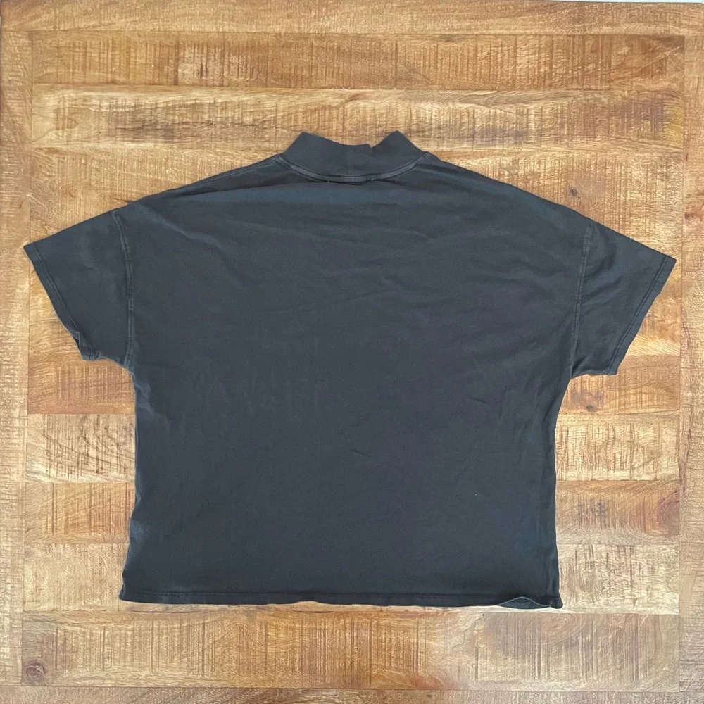 Free People Mock Neck Fearless Tee